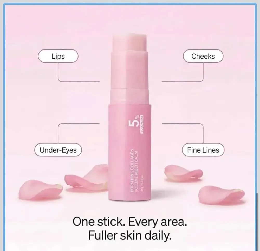Pink Collagen Plumping Multi Balm 5% Retinol Firming Stick, 10g